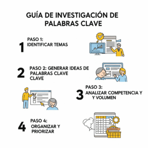 guía de investigación de palabras clave